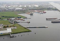 Site of proposed superyacht hub in Port of Amsterdam